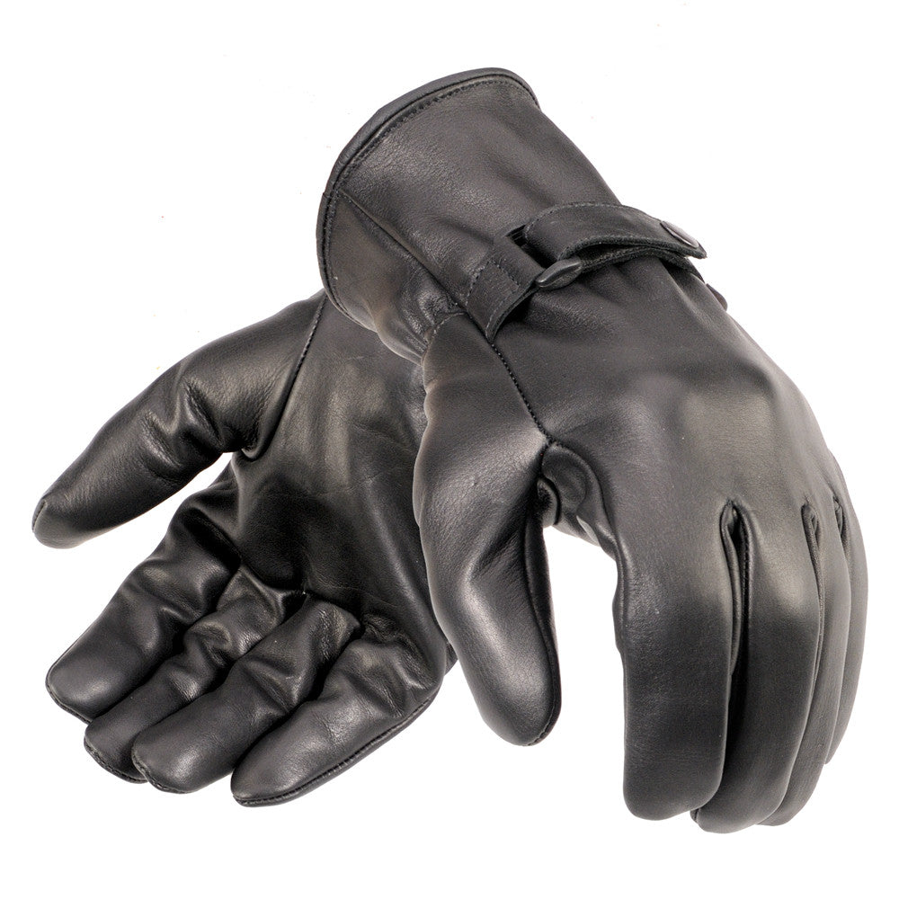 Davida Leather Gloves - Shorty - kleur Camel bruin, maat M