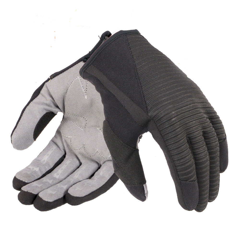 Davida Lightweight Metropolitan Motorcycle Glove  - Grey Suedette Palm / Clear Grip helmets