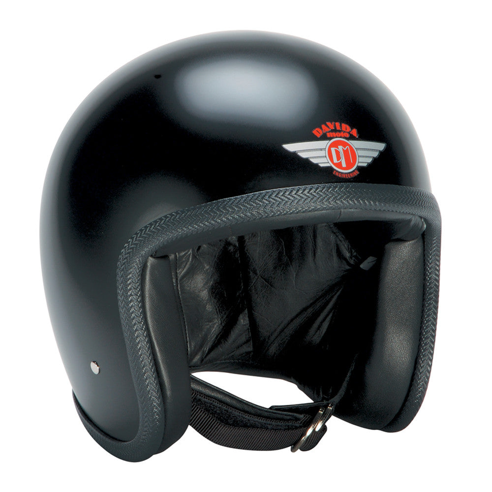 90105 - Matt Black Davida Speedster Helmet - Davida Motorcycle helmets
