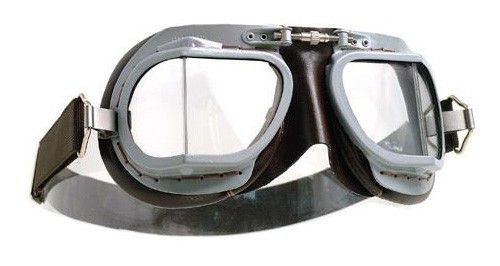 Halcyon Goggles Mk 9 Super Jet  - Brown PVC - Davida Motorcycle helmets